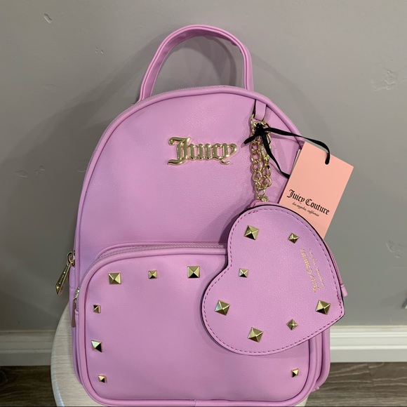 NWT Juicy Couture Purple Gold Accent Backpack